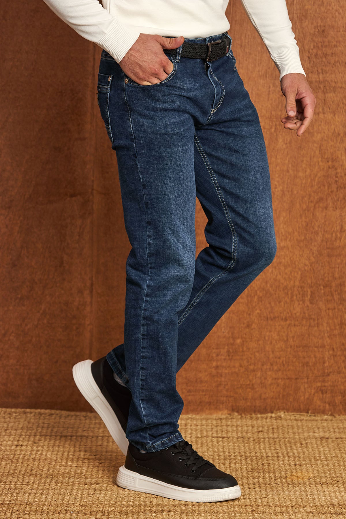 BD148 – Herren Jeanshose in Dunkelblau | Klassischer 