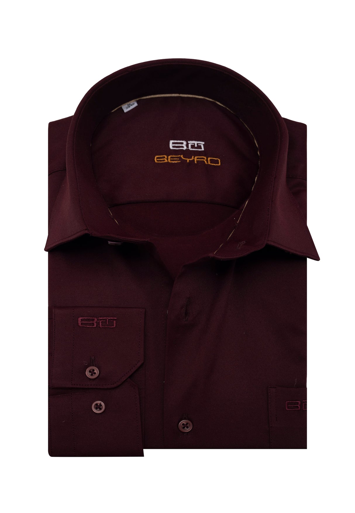 BH100 Klassisches Herrenhemd mit Brusttasche – Bügelleichtes Baumwoll-Satin, Komfort-Passform