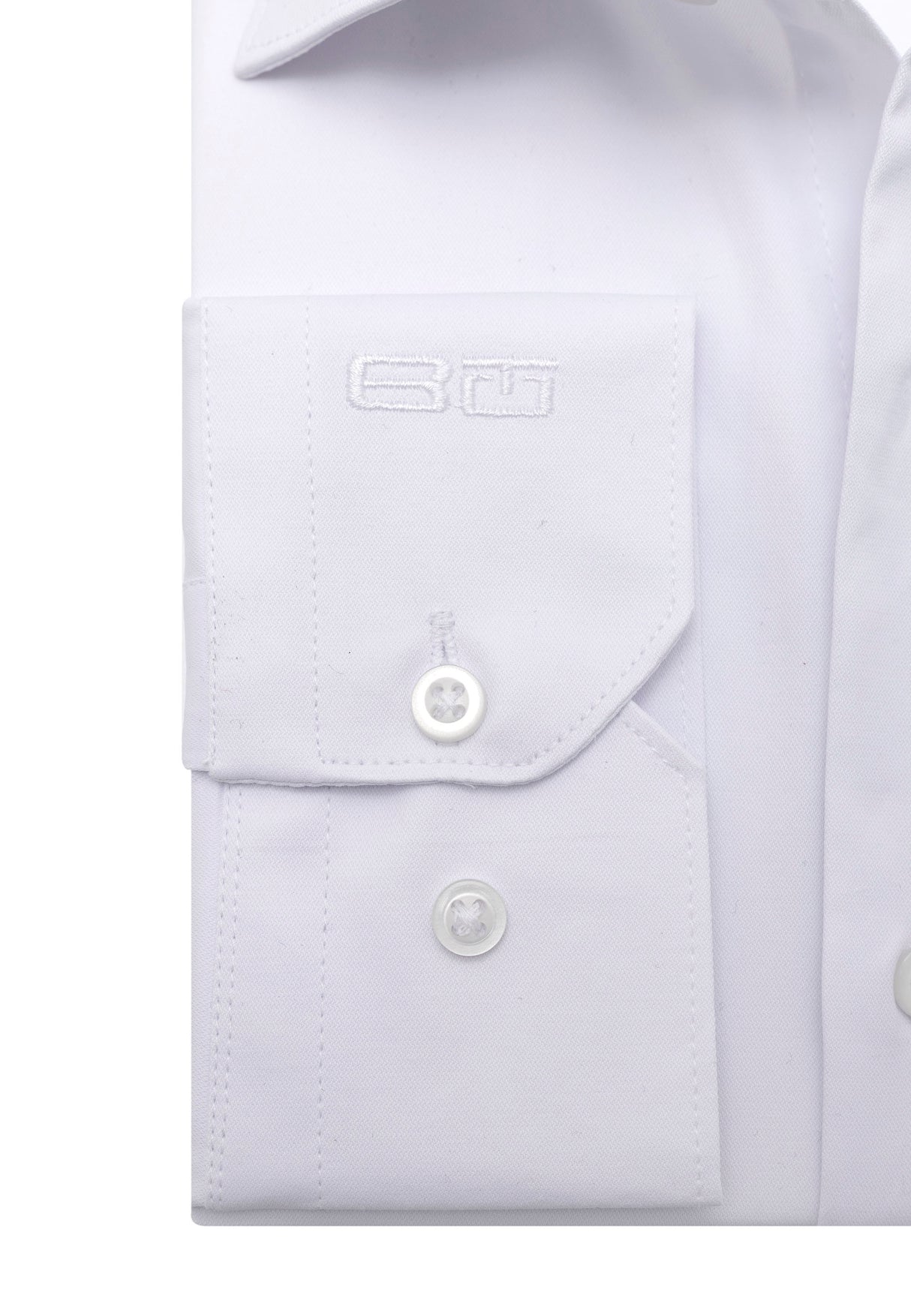 BH100 Klassisches Herrenhemd mit Brusttasche – Bügelleichtes Baumwoll-Satin, Komfort-Passform