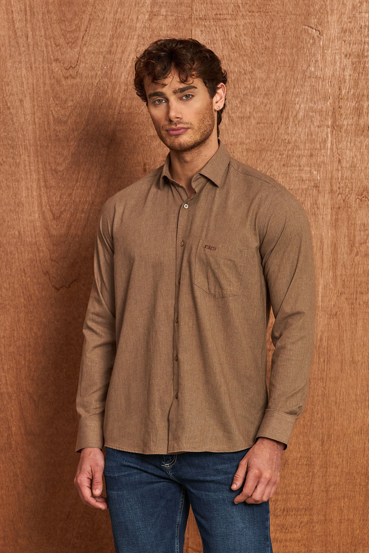 BH103 Klassisches Herrenhemd – Regular Fit, Baumwolle mit Motivstoff, Komfort & Stil vereint