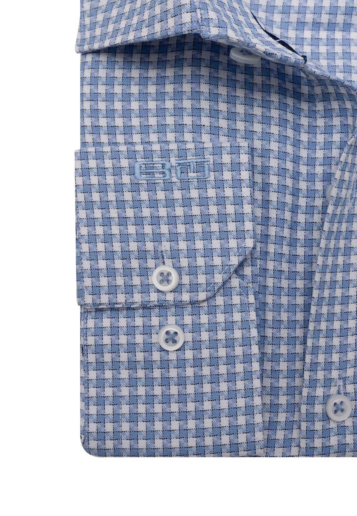 BH102 Klassisches Herrenhemd – Regular Fit, Baumwoll-Satin, Bügelleicht mit Brusttasche