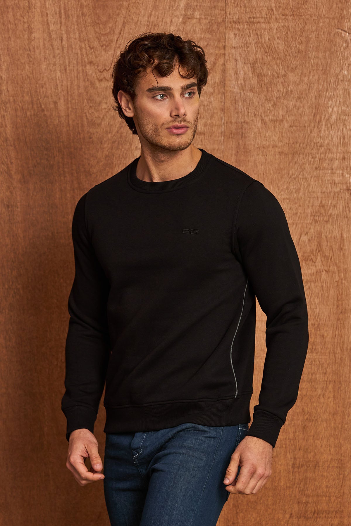 BL101 Herren Basic Sweatshirt – Rundhals & Regular Fit