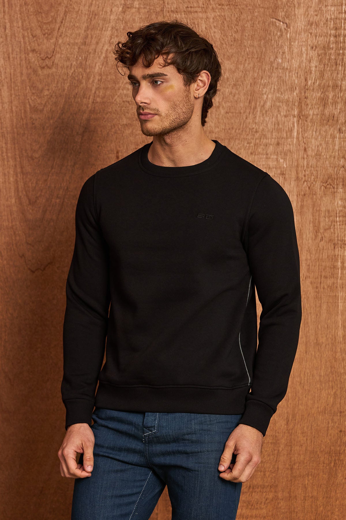 BL101 Herren Basic Sweatshirt – Rundhals & Regular Fit