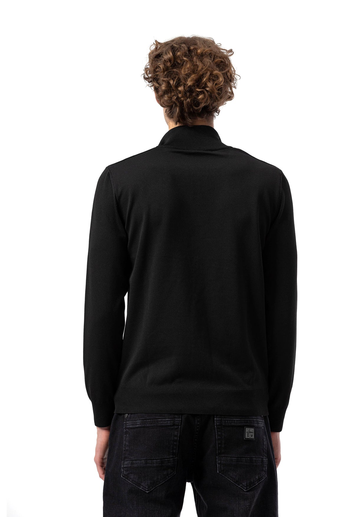 BP202 Herren Pullover mit Zipper-Kragen – Regular Fit