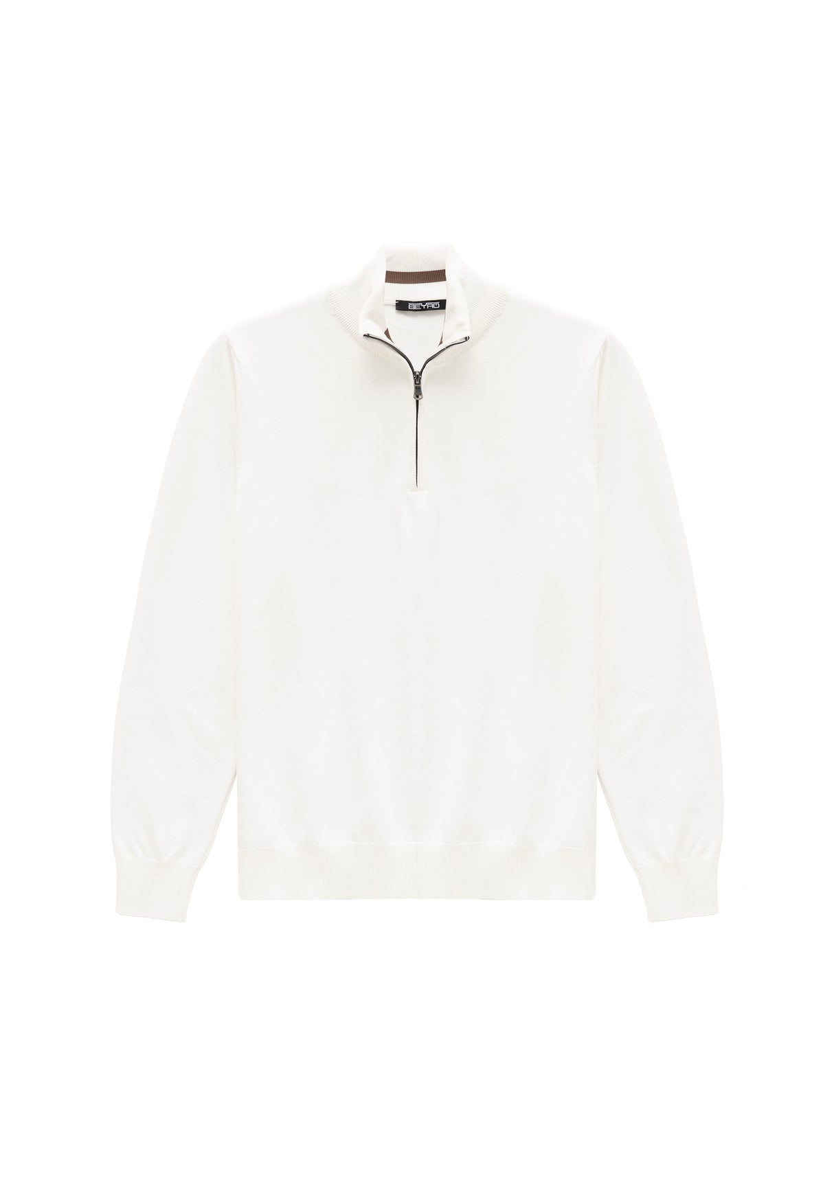 BP202 Herren Pullover mit Zipper-Kragen – Regular Fit