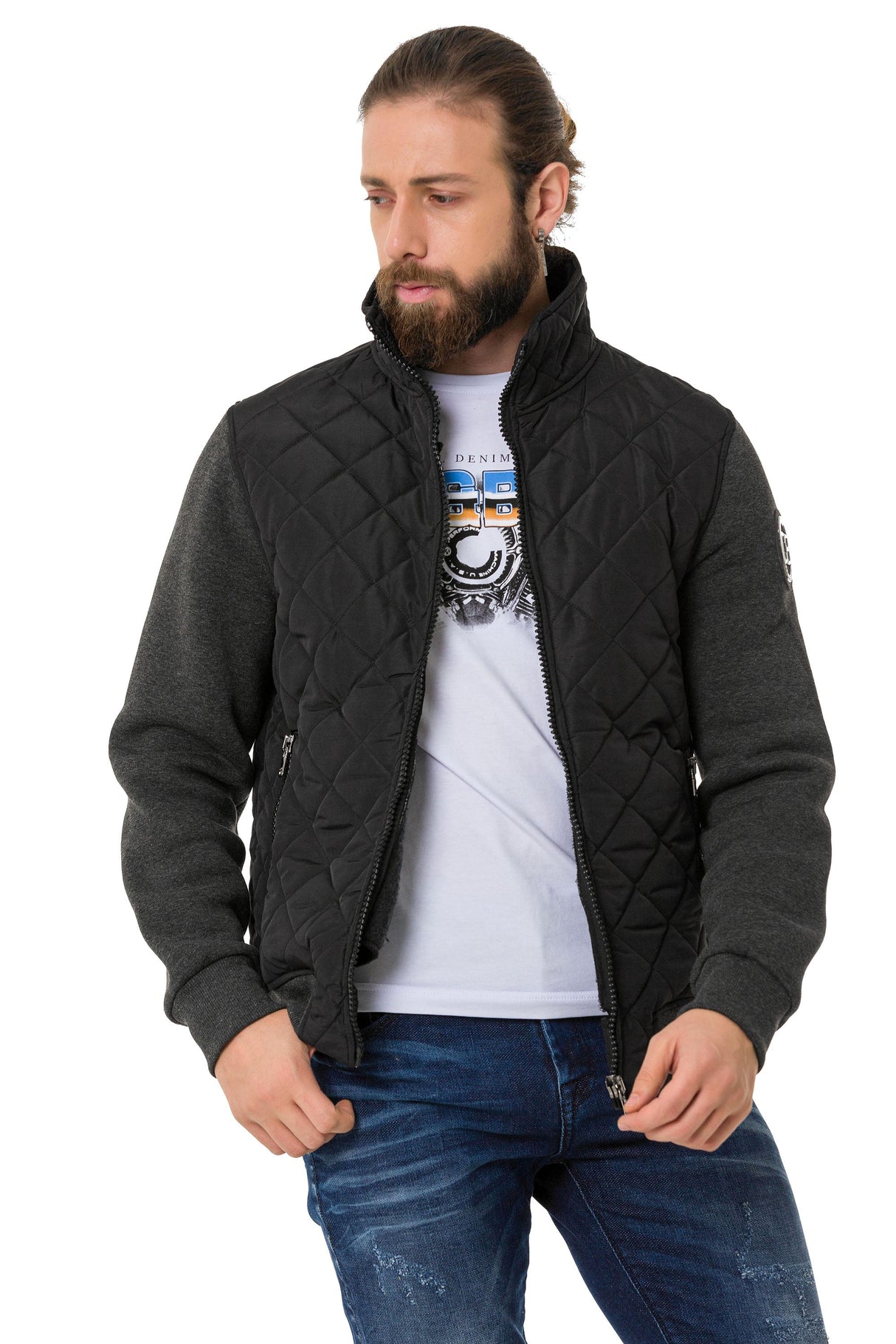 CJ295 Herren Jacke – Moderner Stil mit sportlichen Details