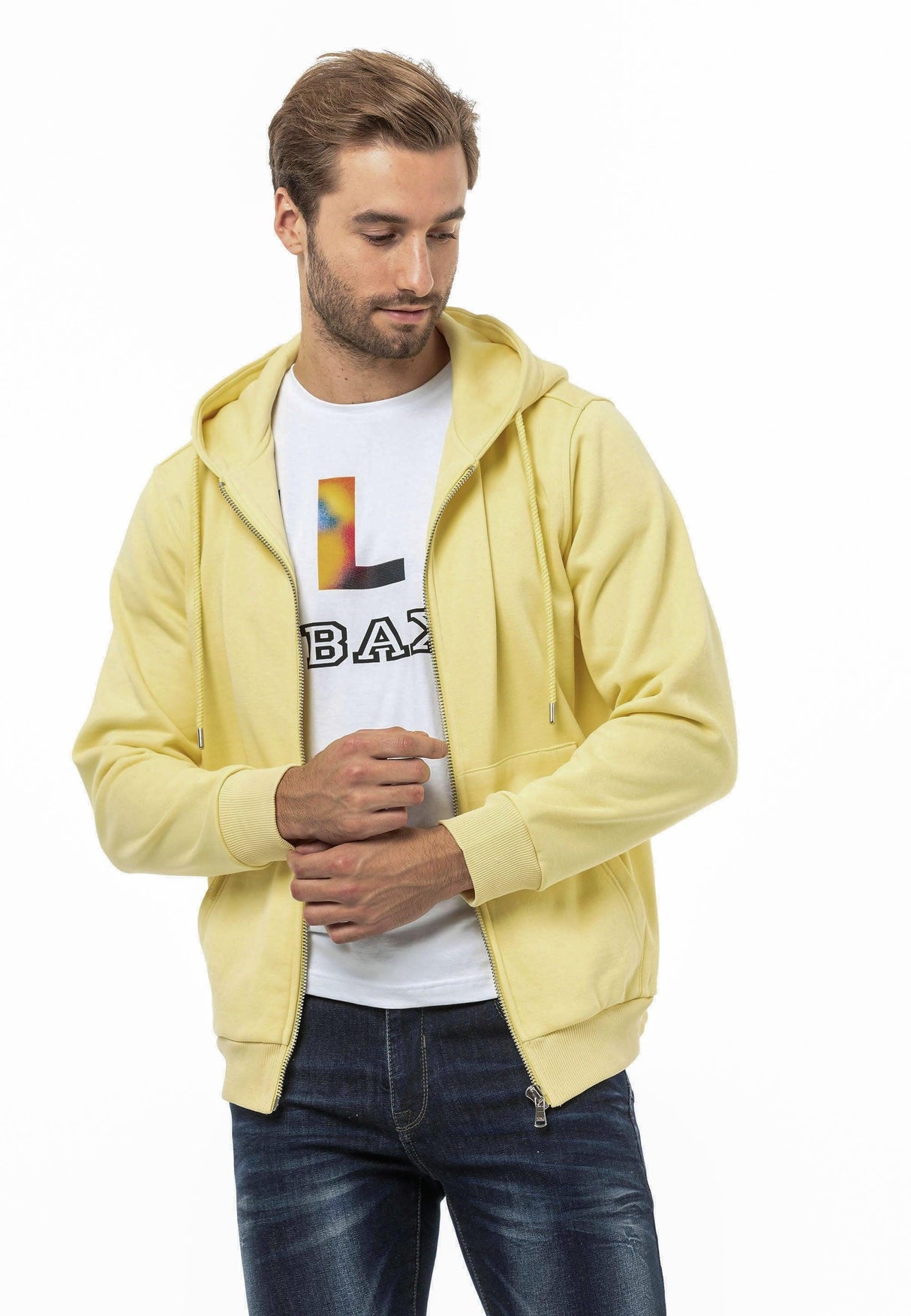 CL556 Herren Sweatjacke mit Kapuze - Verschiedene Farben