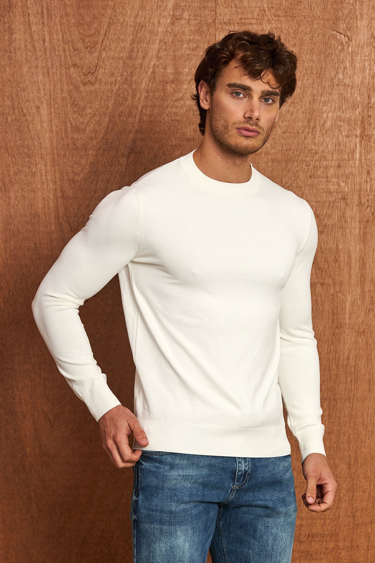BP206 Herren Pullover Regular Fit