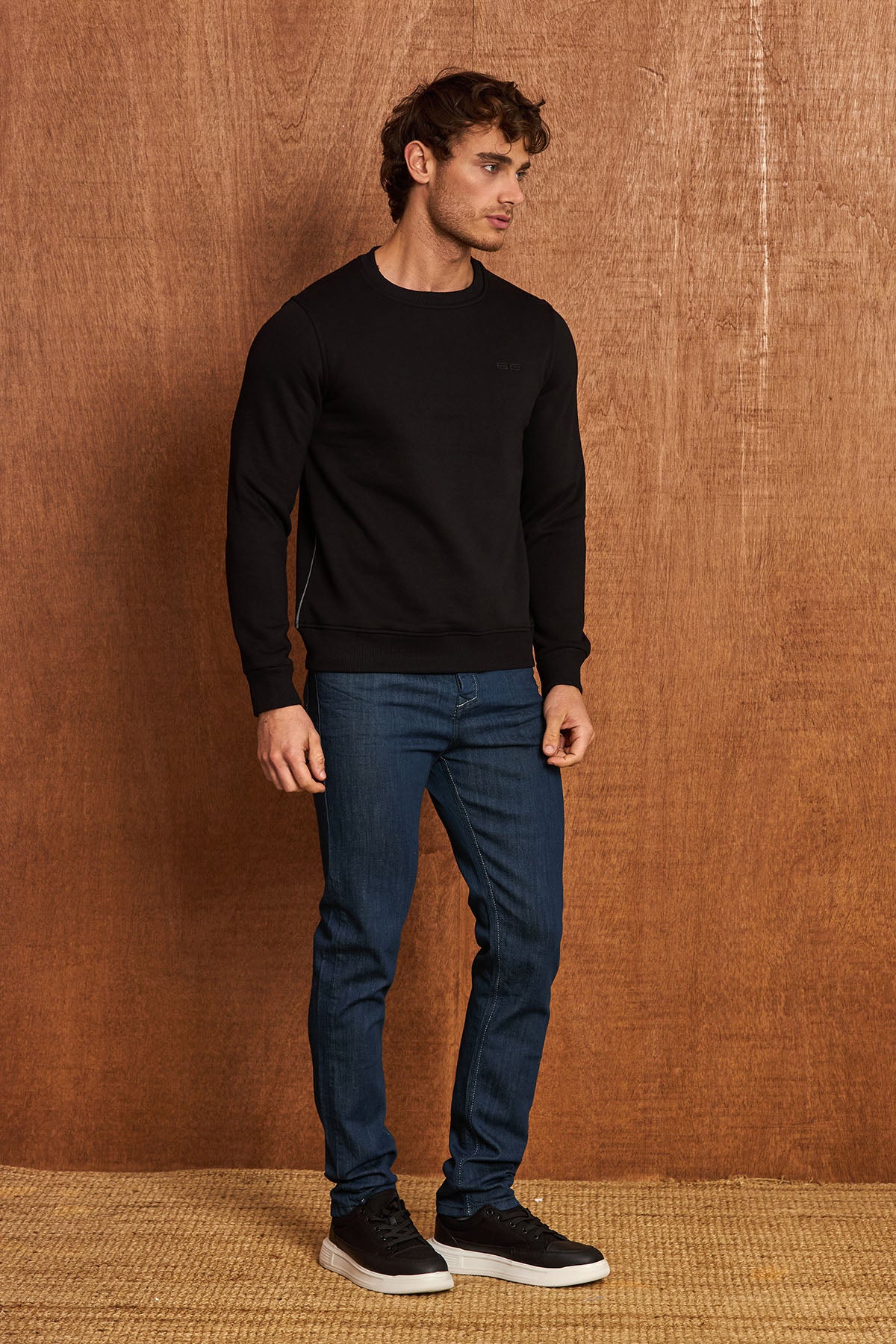 BL101 Herren Basic Sweatshirt – Rundhals & Regular Fit