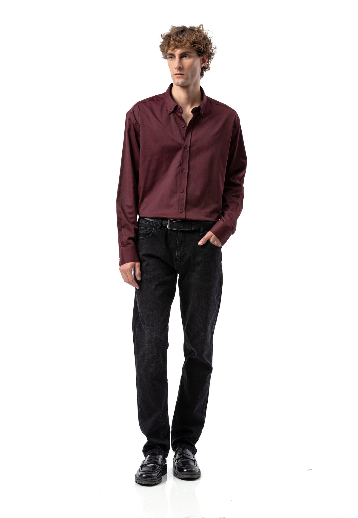 BH101 Modernes Herren Business-Hemd – Slim Fit, Bügelleicht & Komfortabel