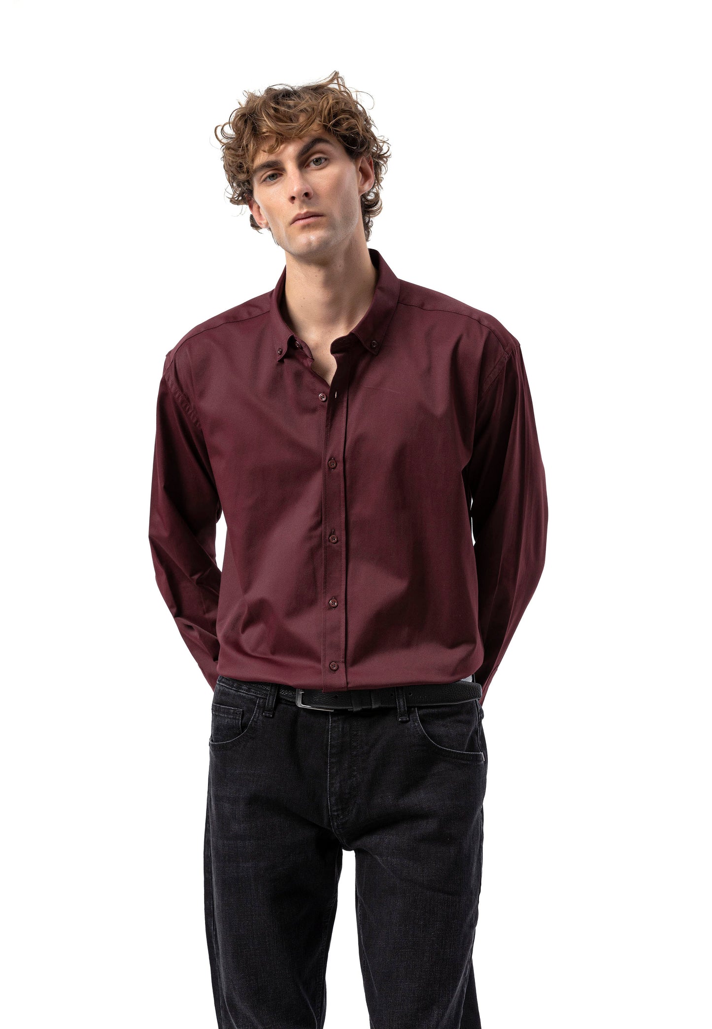 BH101 Modernes Herren Business-Hemd – Slim Fit, Bügelleicht & Komfortabel