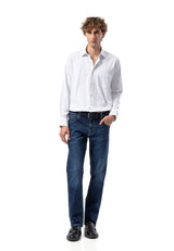 BH100 Klassisches Herrenhemd mit Brusttasche – Bügelleichtes Baumwoll-Satin, Komfort-Passform