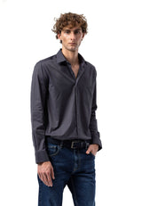 BH100 Klassisches Herrenhemd mit Brusttasche – Bügelleichtes Baumwoll-Satin, Komfort-Passform