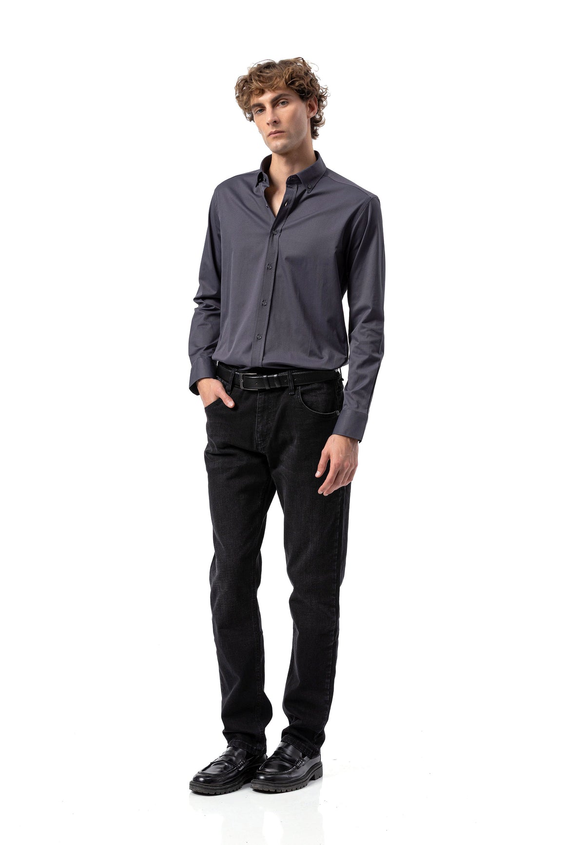 BH101 Modernes Herren Business-Hemd – Slim Fit, Bügelleicht & Komfortabel
