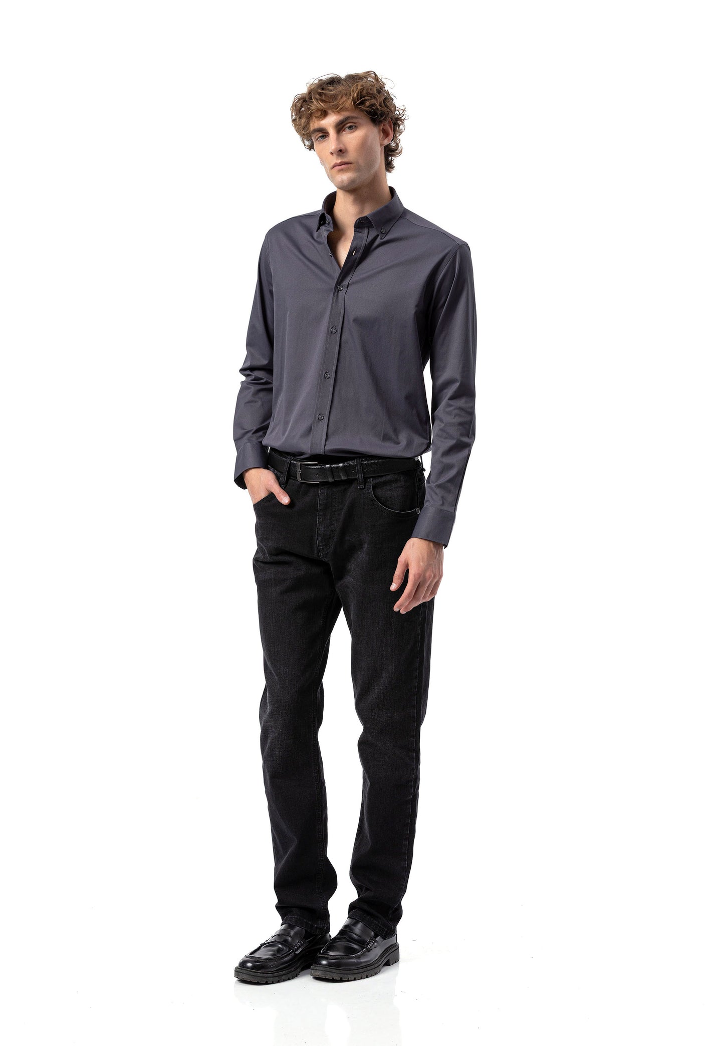 BH101 Modernes Herren Business-Hemd – Slim Fit, Bügelleicht & Komfortabel