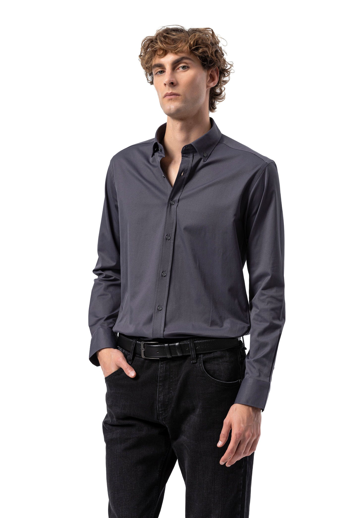 BH101 Modernes Herren Business-Hemd – Slim Fit, Bügelleicht & Komfortabel