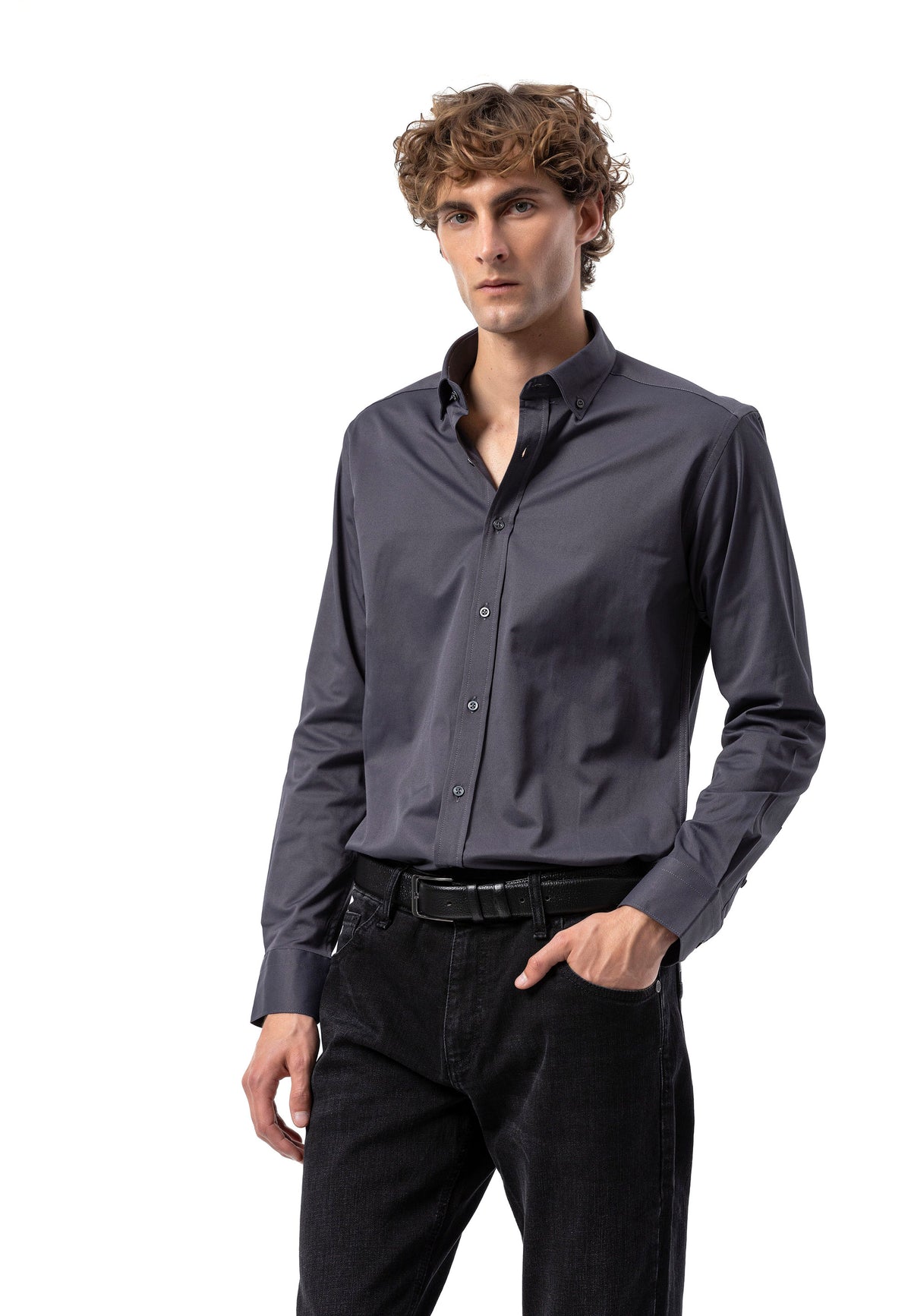 BH101 Modernes Herren Business-Hemd – Slim Fit, Bügelleicht & Komfortabel