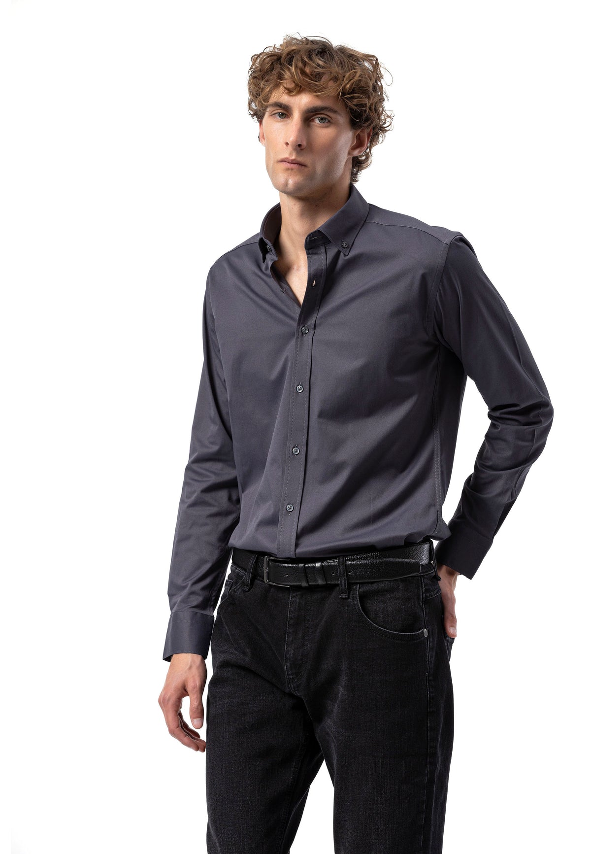 BH101 Modernes Herren Business-Hemd – Slim Fit, Bügelleicht & Komfortabel