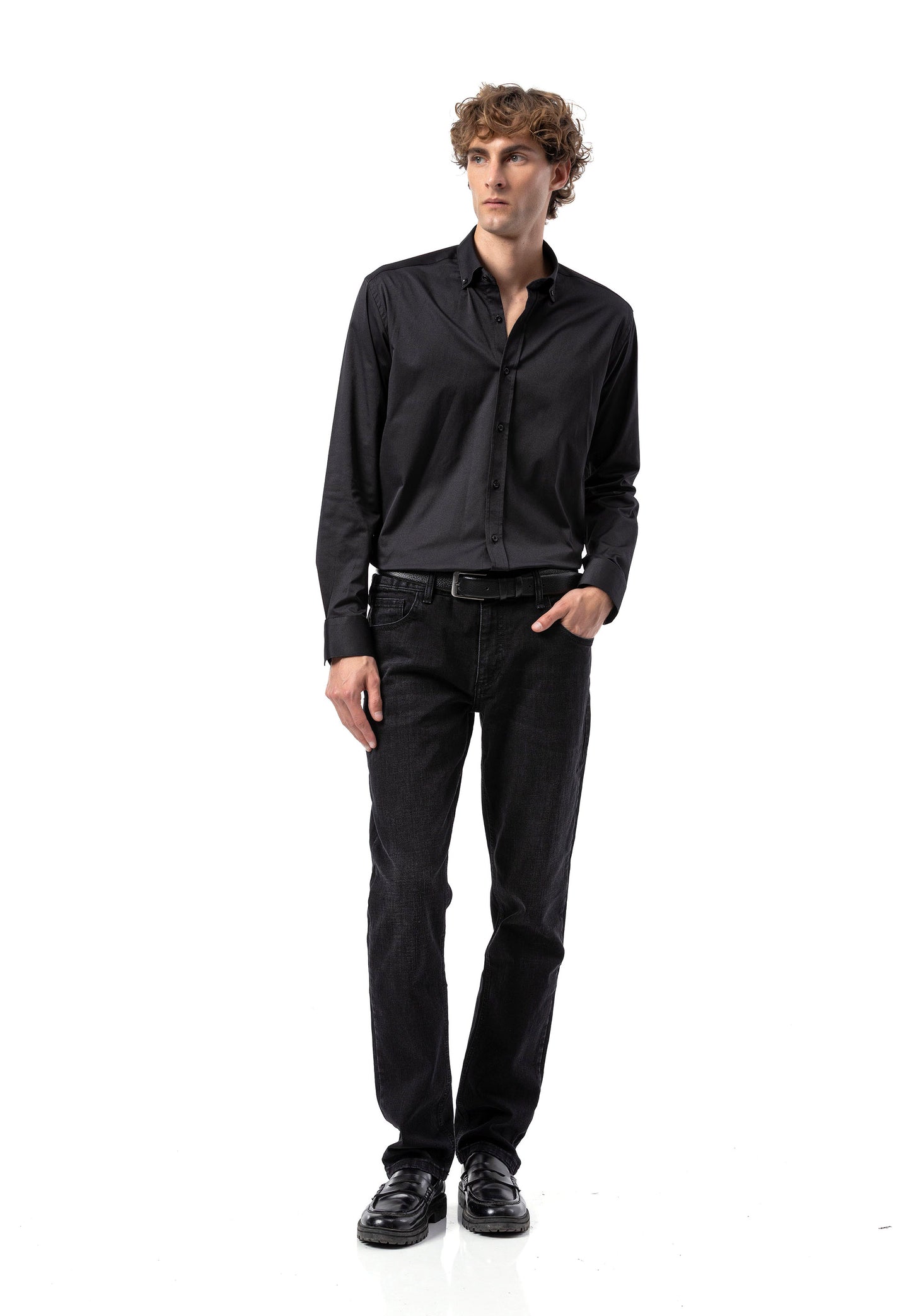 BH101 Modernes Herren Business-Hemd – Slim Fit, Bügelleicht & Komfortabel
