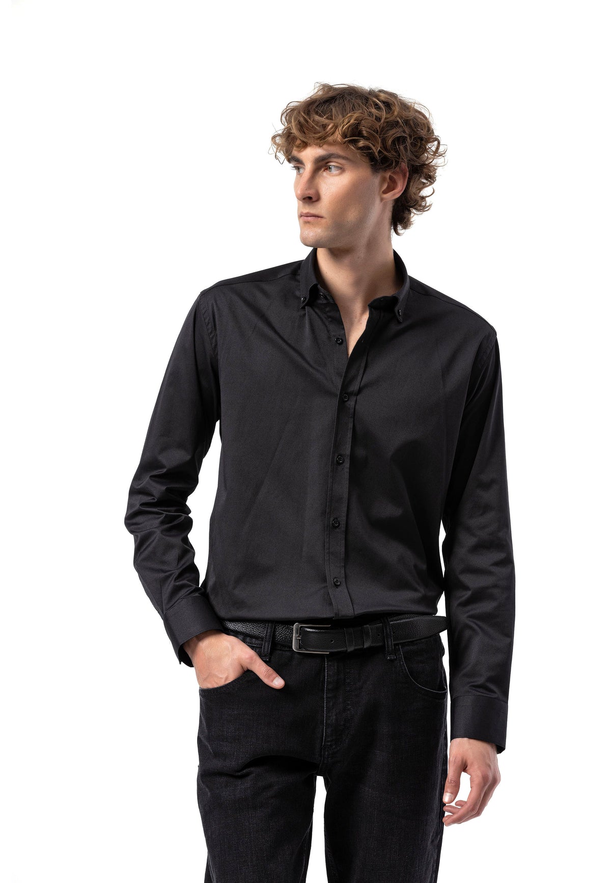 BH101 Modernes Herren Business-Hemd – Slim Fit, Bügelleicht & Komfortabel