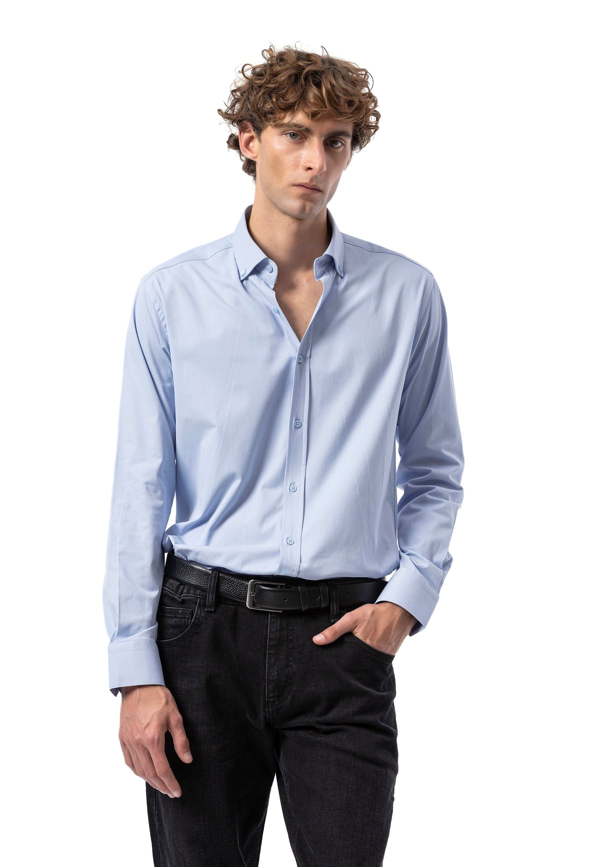 BH101 Modernes Herren Business-Hemd – Slim Fit, Bügelleicht & Komfortabel