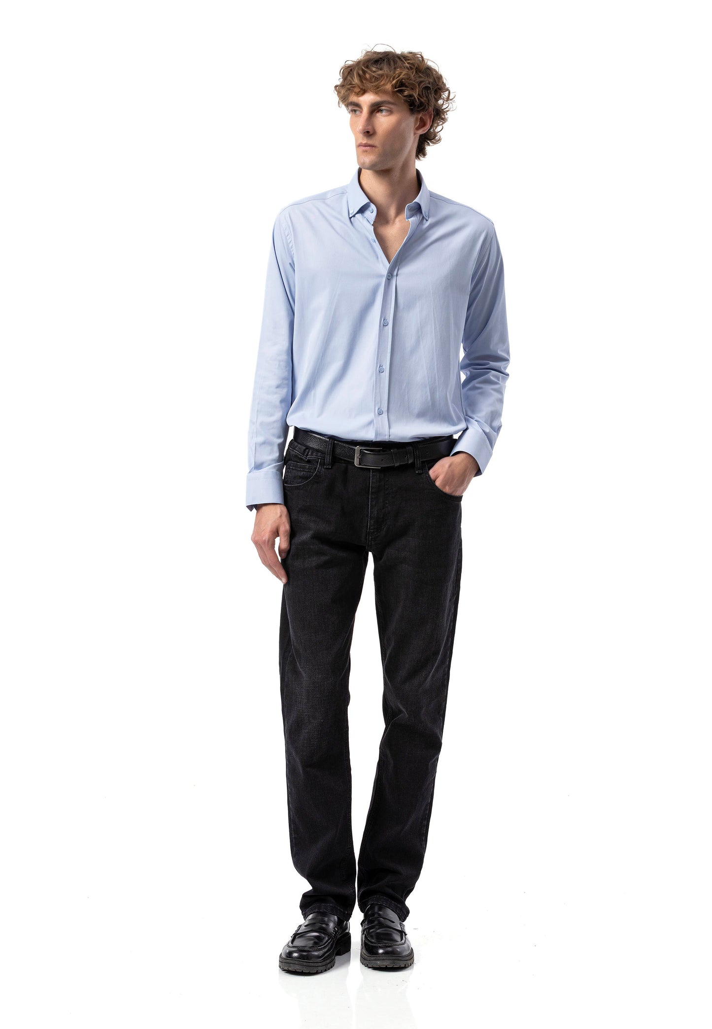 BH101 Modernes Herren Business-Hemd – Slim Fit, Bügelleicht & Komfortabel