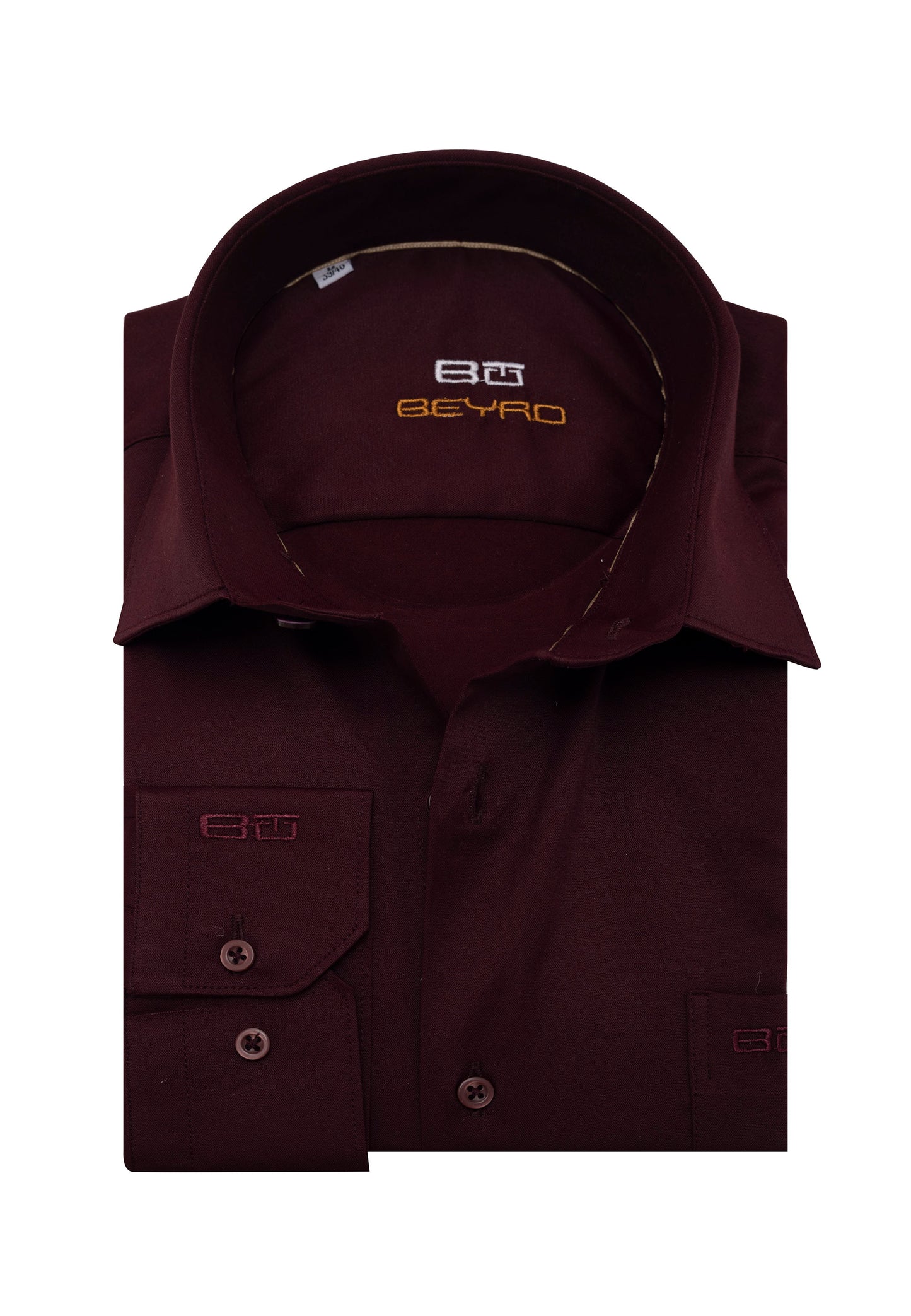 BH100 Klassisches Herrenhemd mit Brusttasche – Bügelleichtes Baumwoll-Satin, Komfort-Passform