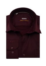 BH100 Klassisches Herrenhemd mit Brusttasche – Bügelleichtes Baumwoll-Satin, Komfort-Passform