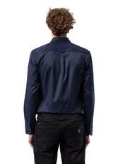 BH100 Klassisches Herrenhemd mit Brusttasche – Bügelleichtes Baumwoll-Satin, Komfort-Passform