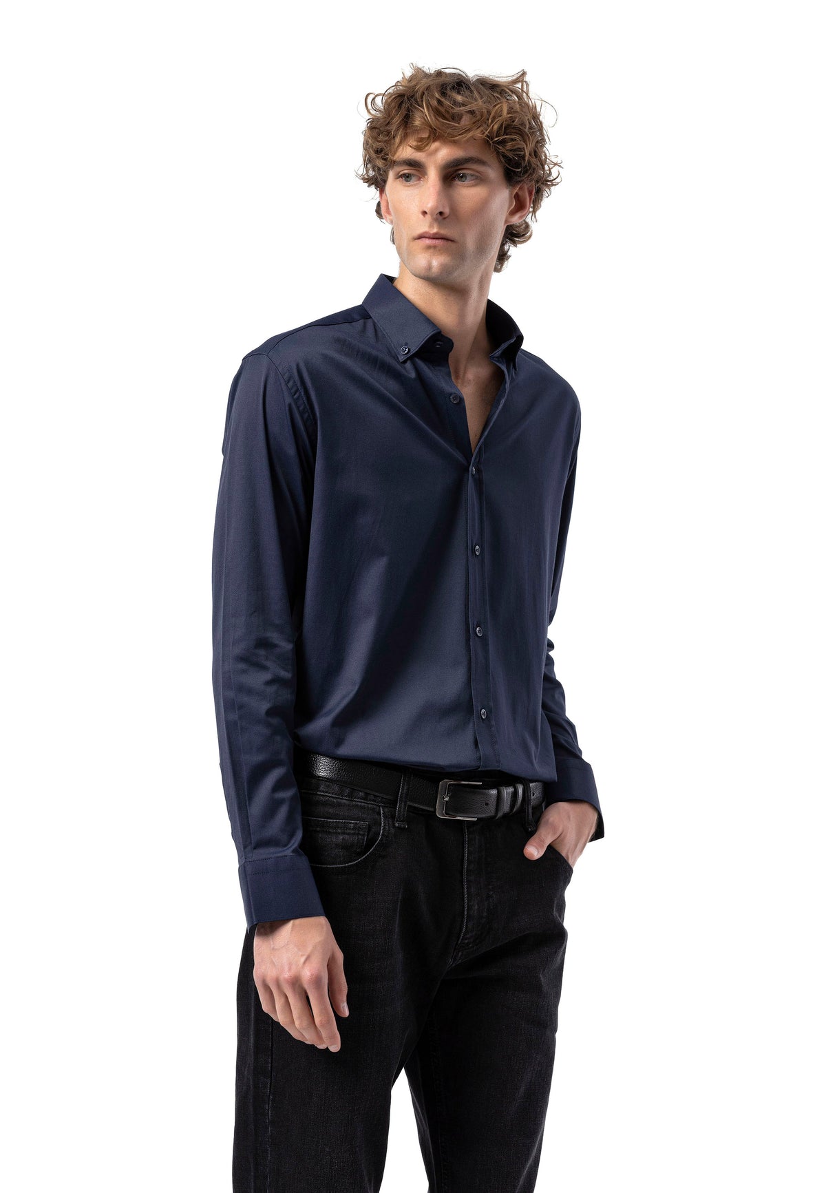 BH101 Modernes Herren Business-Hemd – Slim Fit, Bügelleicht & Komfortabel
