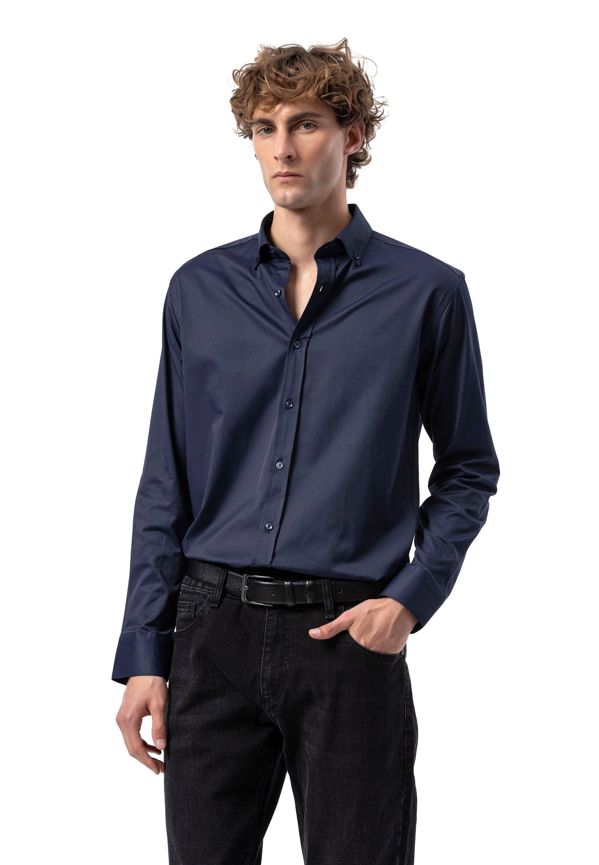 BH101 Modernes Herren Business-Hemd – Slim Fit, Bügelleicht & Komfortabel