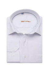 BH100 Klassisches Herrenhemd mit Brusttasche – Bügelleichtes Baumwoll-Satin, Komfort-Passform