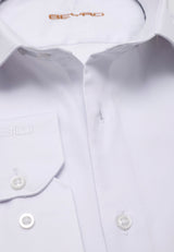 BH100 Klassisches Herrenhemd mit Brusttasche – Bügelleichtes Baumwoll-Satin, Komfort-Passform