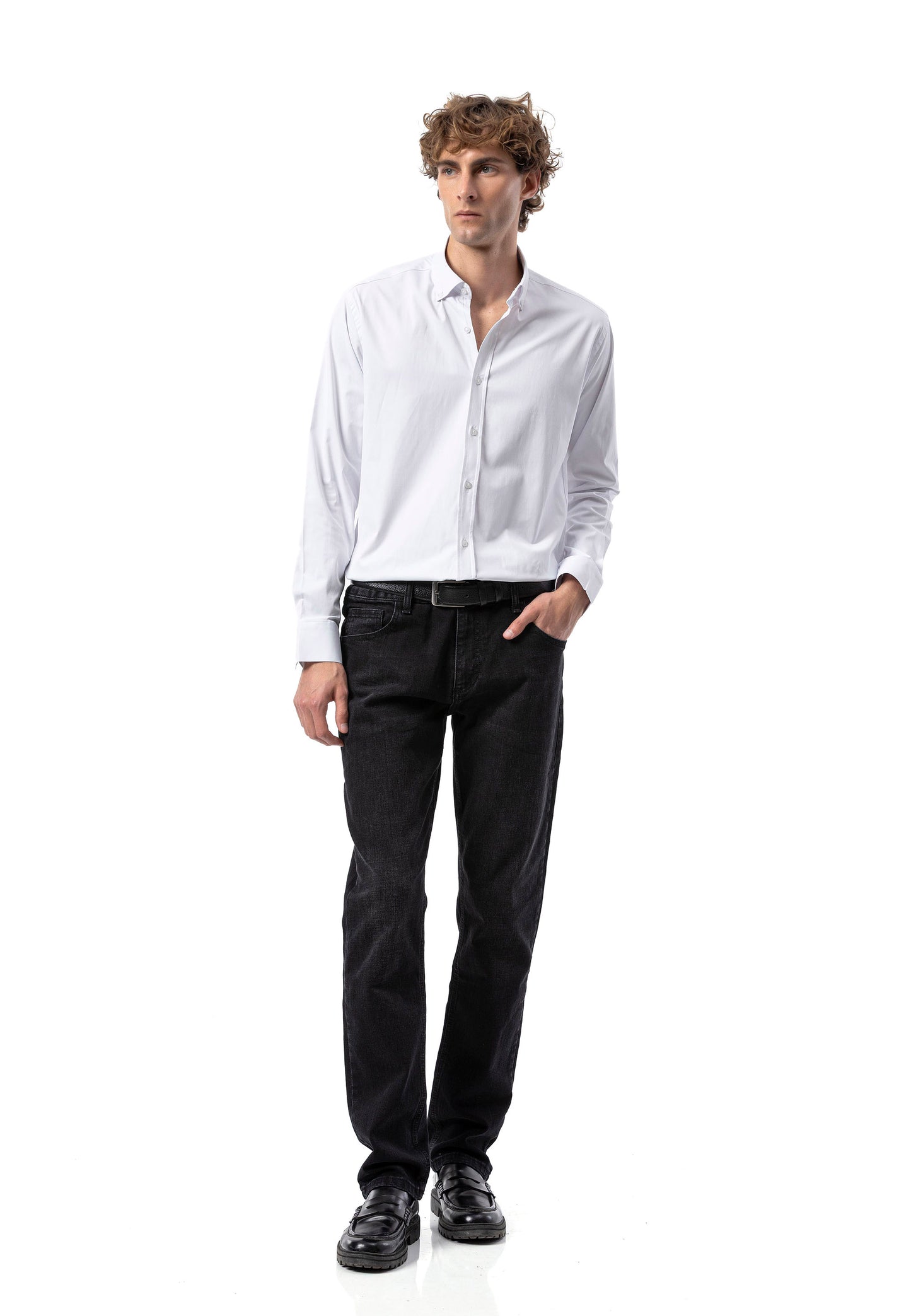 BH101 Modernes Herren Business-Hemd – Slim Fit, Bügelleicht & Komfortabel