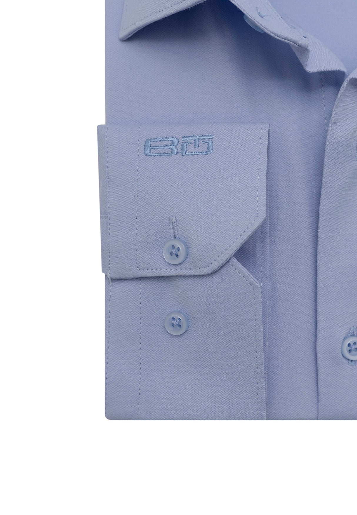 BH100 Klassisches Herrenhemd mit Brusttasche – Bügelleichtes Baumwoll-Satin, Komfort-Passform