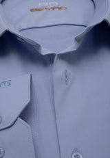 BH100 Klassisches Herrenhemd mit Brusttasche – Bügelleichtes Baumwoll-Satin, Komfort-Passform