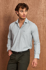 BH102 Klassisches Herrenhemd – Regular Fit, Baumwoll-Satin, Bügelleicht mit Brusttasche