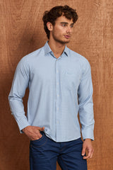 BH102 Klassisches Herrenhemd – Regular Fit, Baumwoll-Satin, Bügelleicht mit Brusttasche