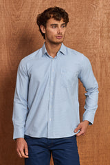 BH102 Klassisches Herrenhemd – Regular Fit, Baumwoll-Satin, Bügelleicht mit Brusttasche