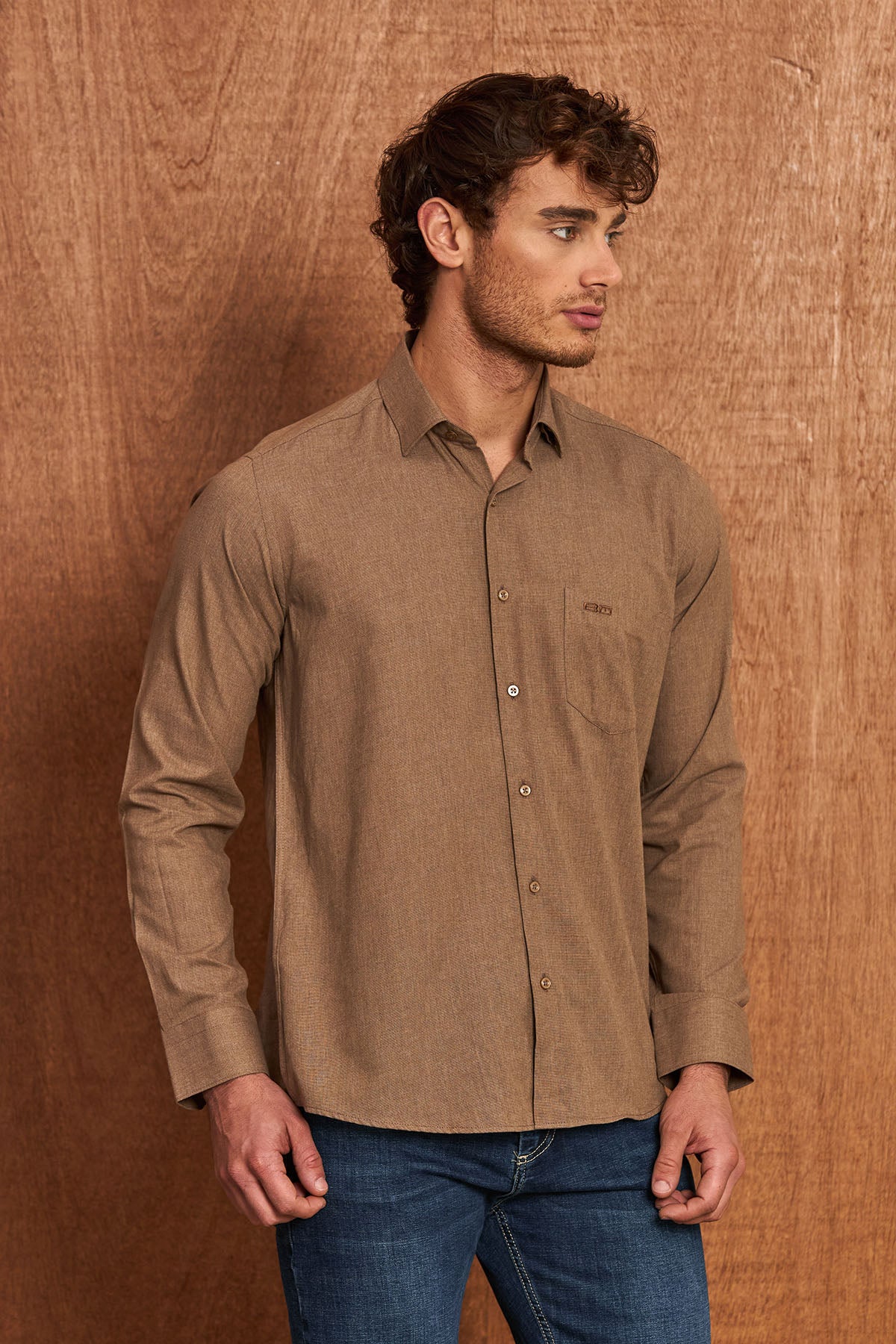 BH103 Klassisches Herrenhemd – Regular Fit, Baumwolle mit Motivstoff, Komfort & Stil vereint