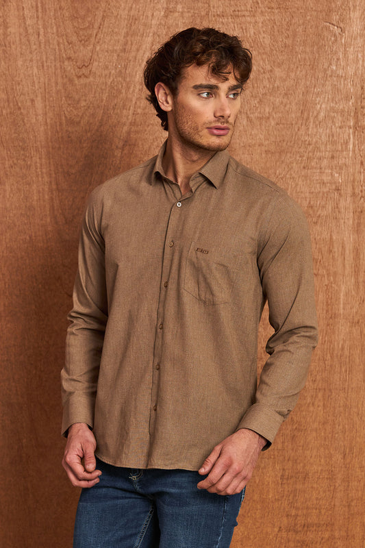 BH103 Klassisches Herrenhemd – Regular Fit, Baumwolle mit Motivstoff, Komfort & Stil vereint