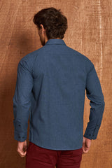 BH103 Klassisches Herrenhemd – Regular Fit, Baumwolle mit Motivstoff, Komfort & Stil vereint