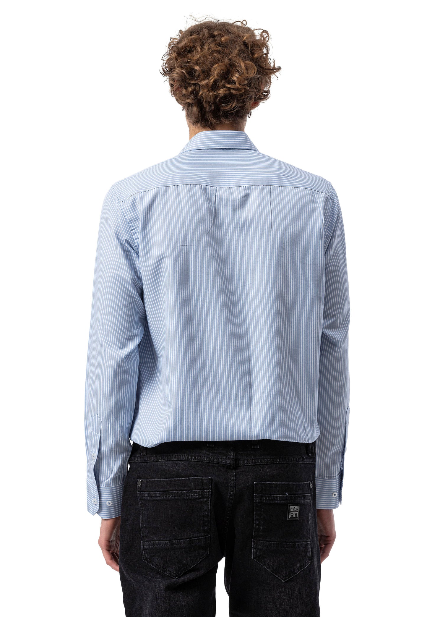 BH104 Klassisches Herrenhemd – Regular Fit, Baumwolle mit Streifenmuster, Bügelleicht &amp; Komfortabel