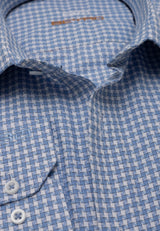 BH102 Klassisches Herrenhemd – Regular Fit, Baumwoll-Satin, Bügelleicht mit Brusttasche