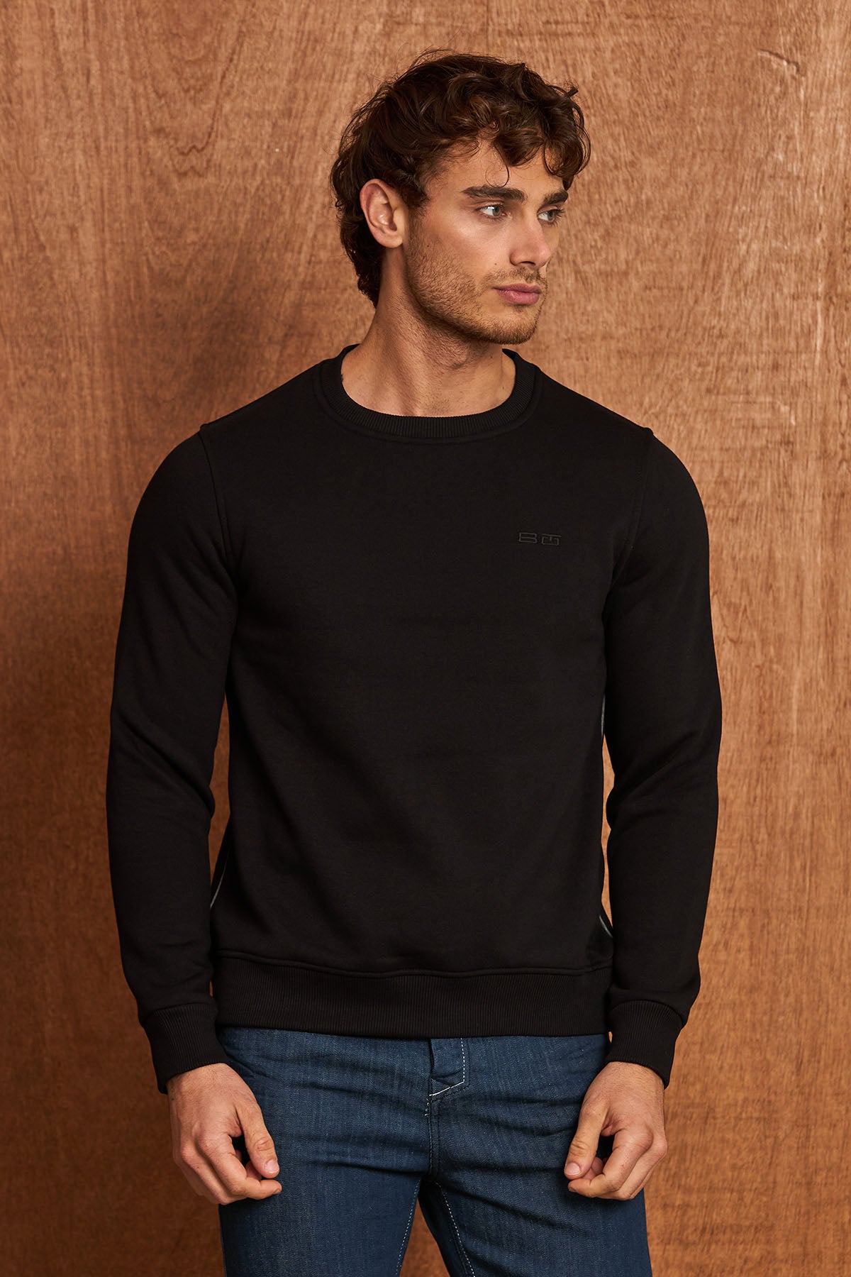 BL101 Herren Basic Sweatshirt – Rundhals & Regular Fit