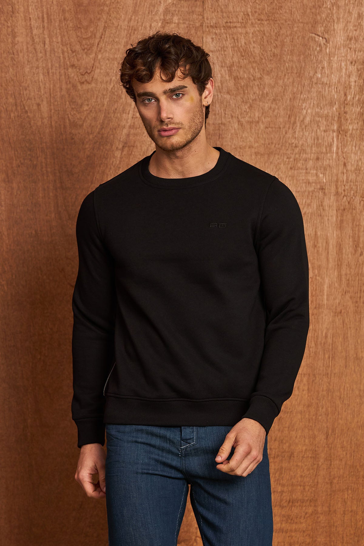 BL101 Herren Basic Sweatshirt – Rundhals & Regular Fit