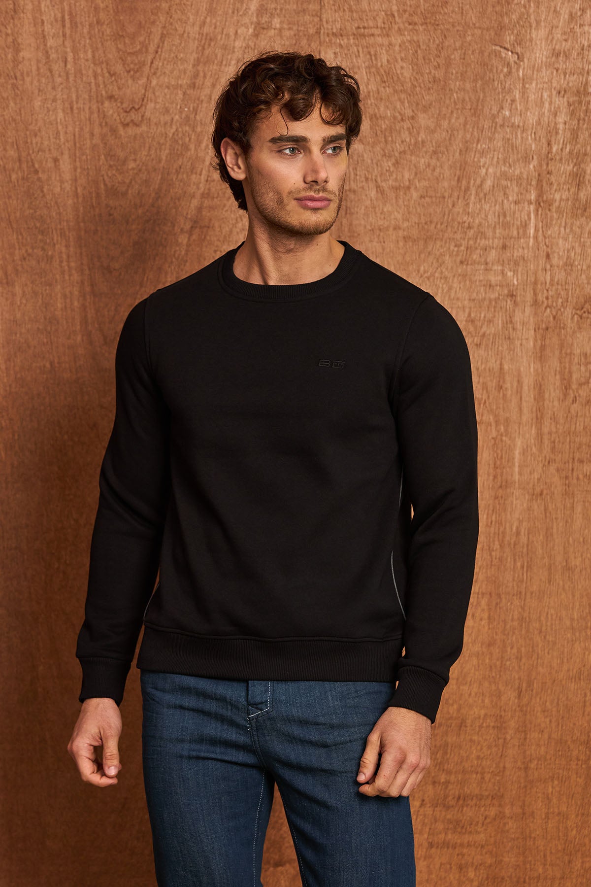 BL101 Herren Basic Sweatshirt – Rundhals & Regular Fit
