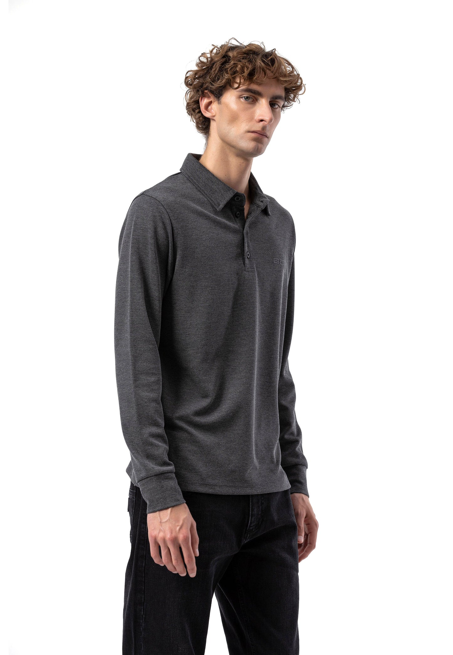 BL102 Herren Langarm-Polo-Shirt – Regular Fit