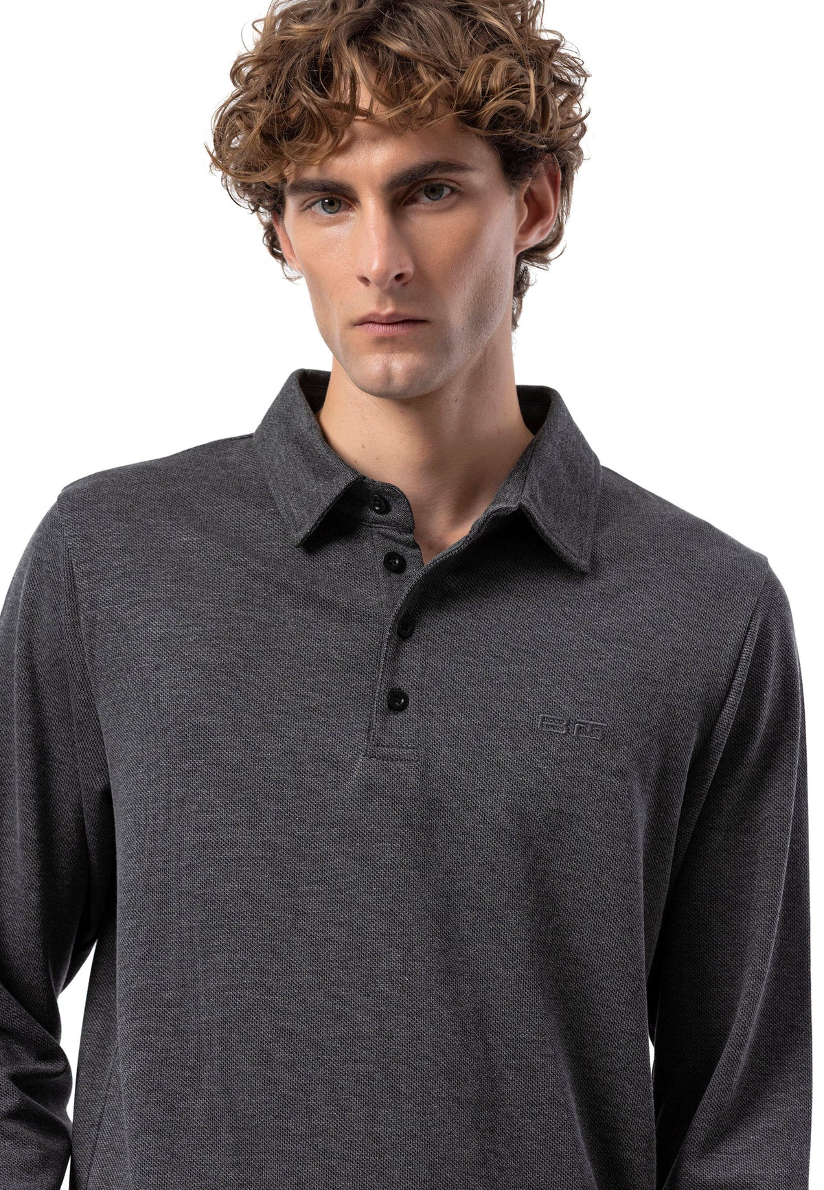 BL102 Herren Langarm-Polo-Shirt – Regular Fit