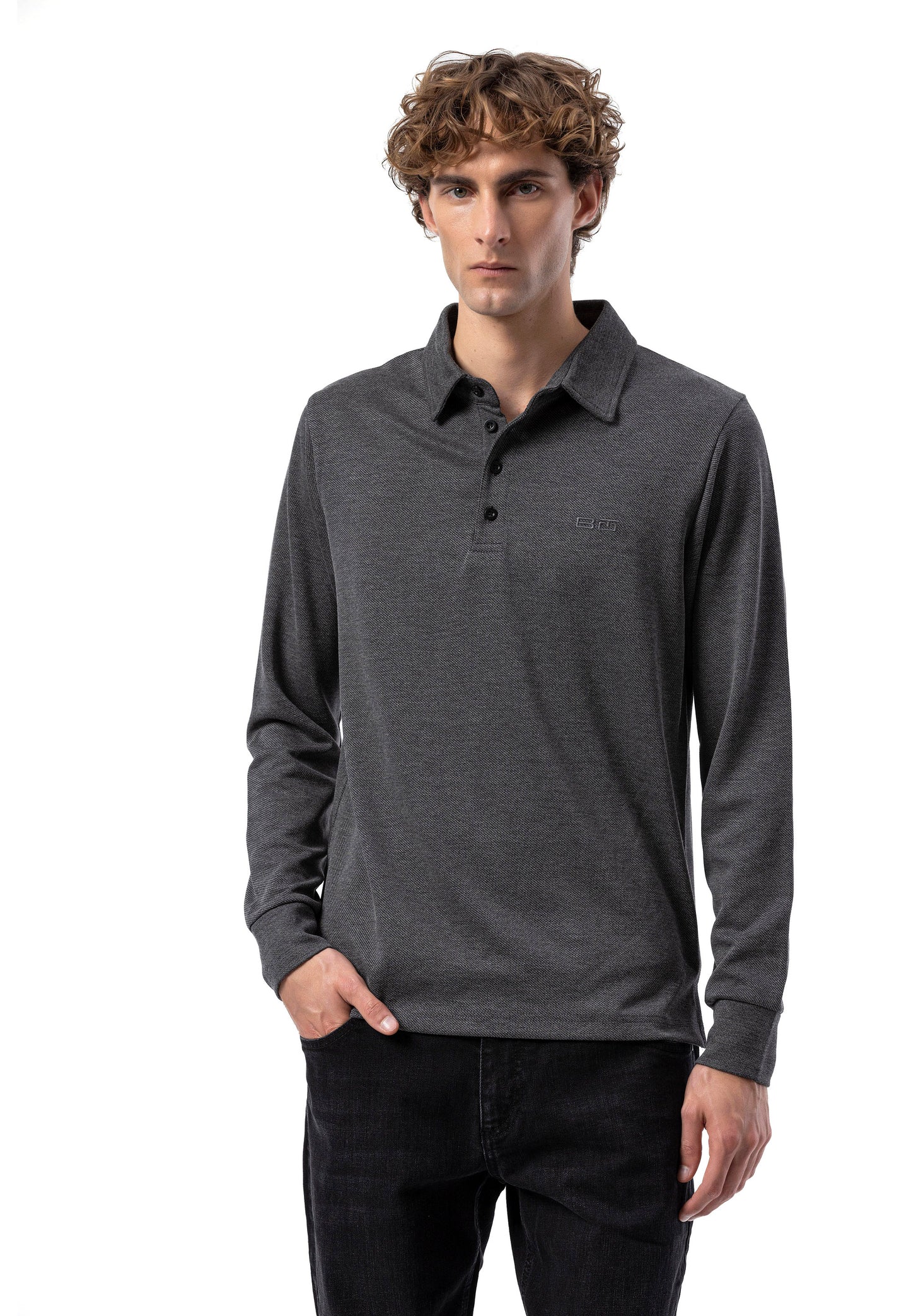 BL102 Herren Langarm-Polo-Shirt – Regular Fit